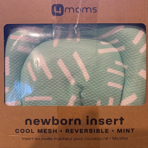 4 moms newborn insert cool mesh Reversible mint color new in box - Picture 2 of 3